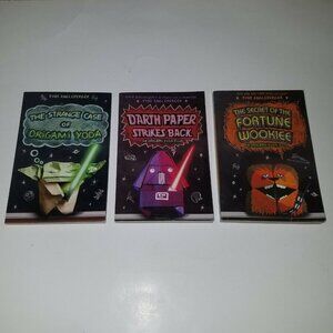 3 Origami Yoda PBK Book Lot 1 2 3 Darth Paper Strikes Back Secret Fortune Wookie